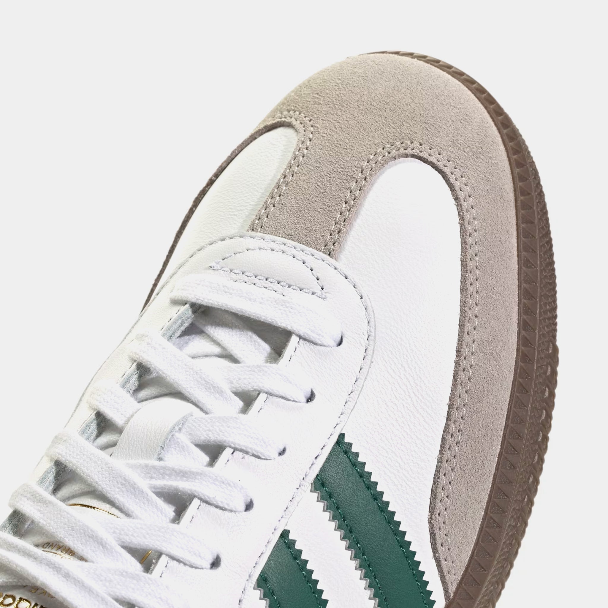 adidas Samba OG Mens Lifestyle Shoes Cloud White Collegiate Green