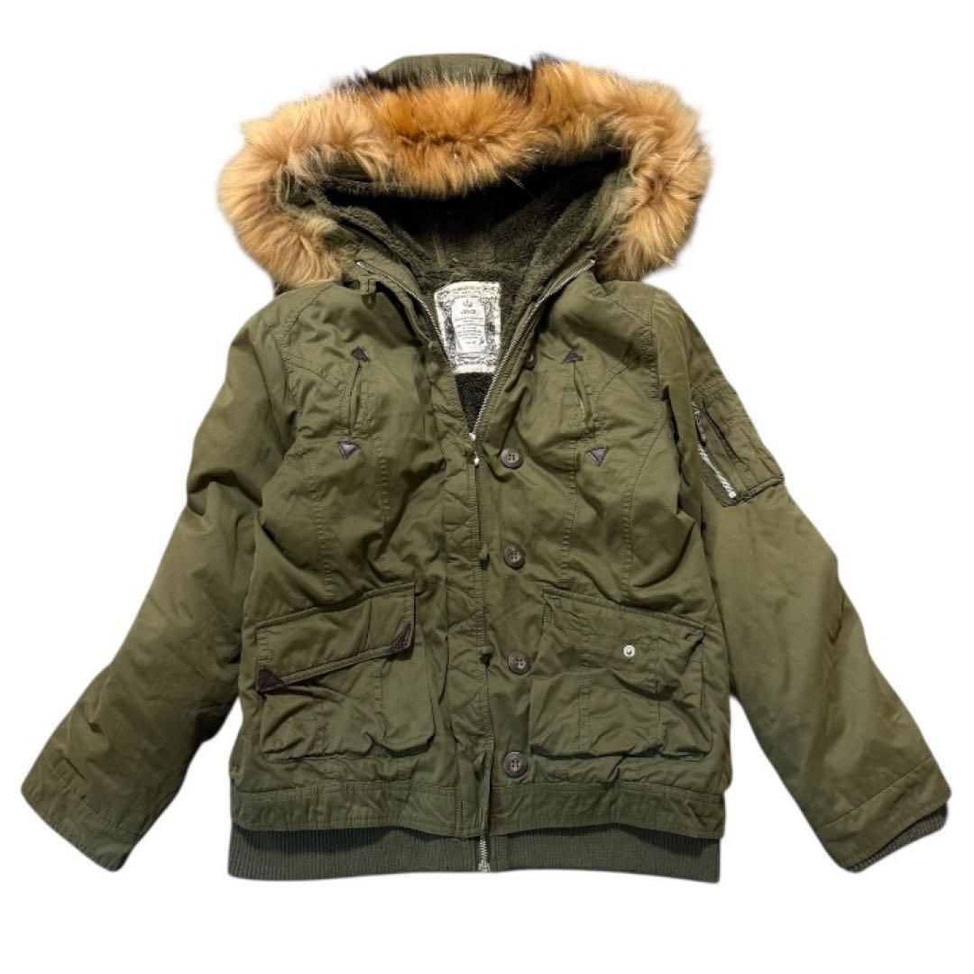 平成ギャル y2k ボア裏地 モッズコート ギミック L フェアリーグランジ