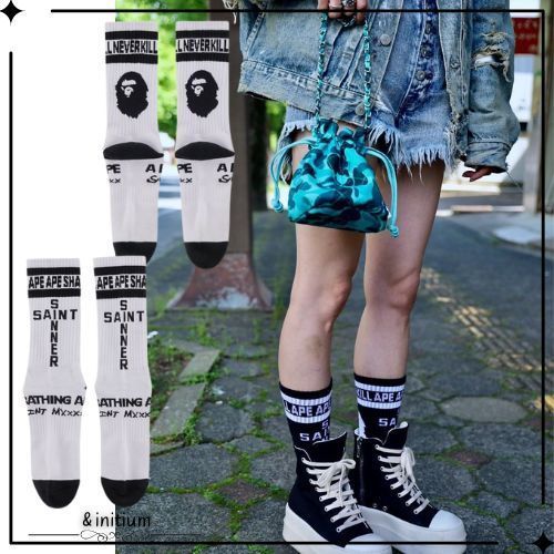 セントマイケル】 24SS BAPE コラボソックス (Saint Mxxxxxx/靴下
