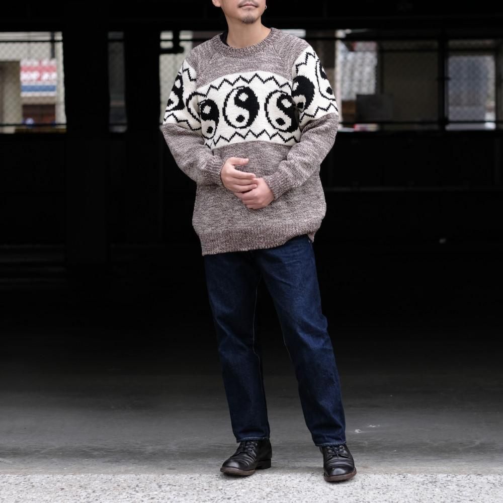 Black weirdos ブラック ウィドー / ニット Yin-Yang Sweater 通販