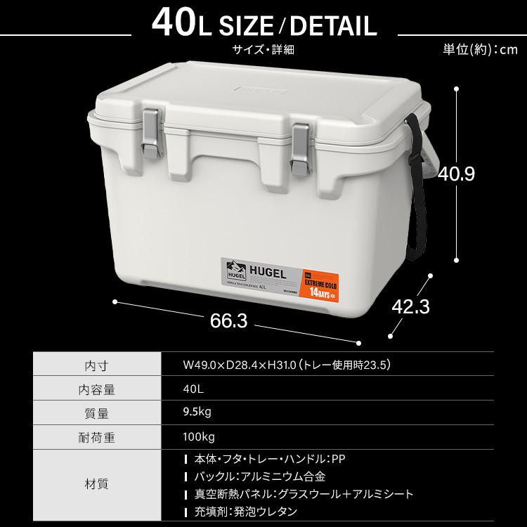 IRIS OHYAMA（アイリスオーヤマ） クーラーボックス 大型 釣り 40L