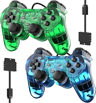 Amazon | PS2 ダブルショック用有線コントローラー ゲームパッド