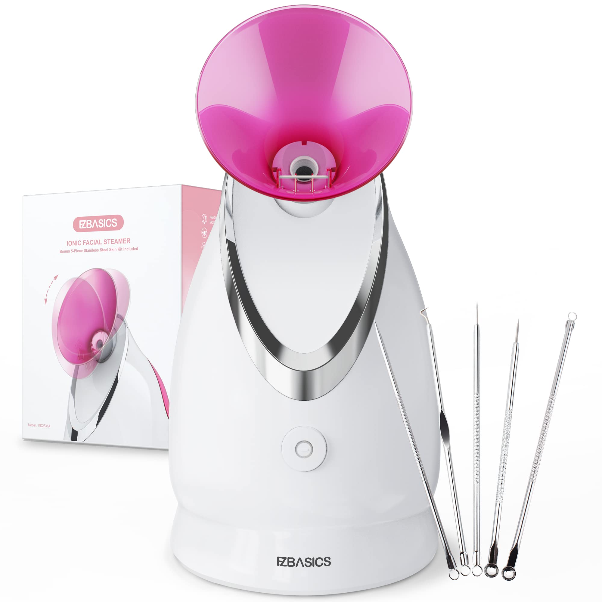 Amazon.com: EZBASICS Facial Steamer Ionic Face Steamer for Home