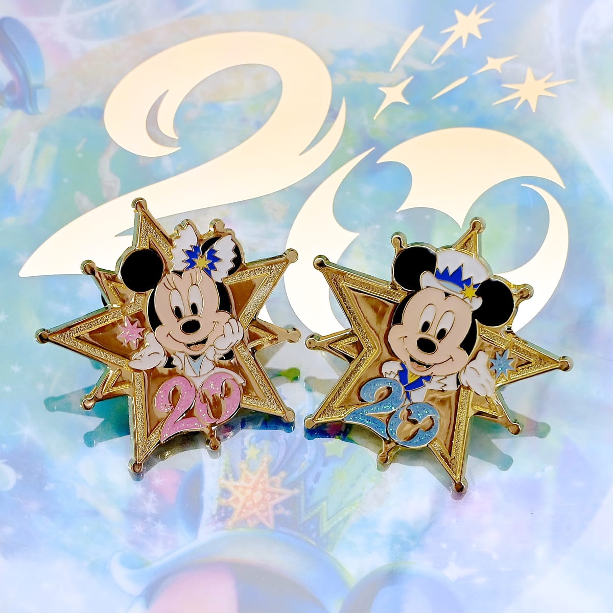 激レア ディズニー キャスト 勤続20年 記念ピンバッジ ミッキー 激レア