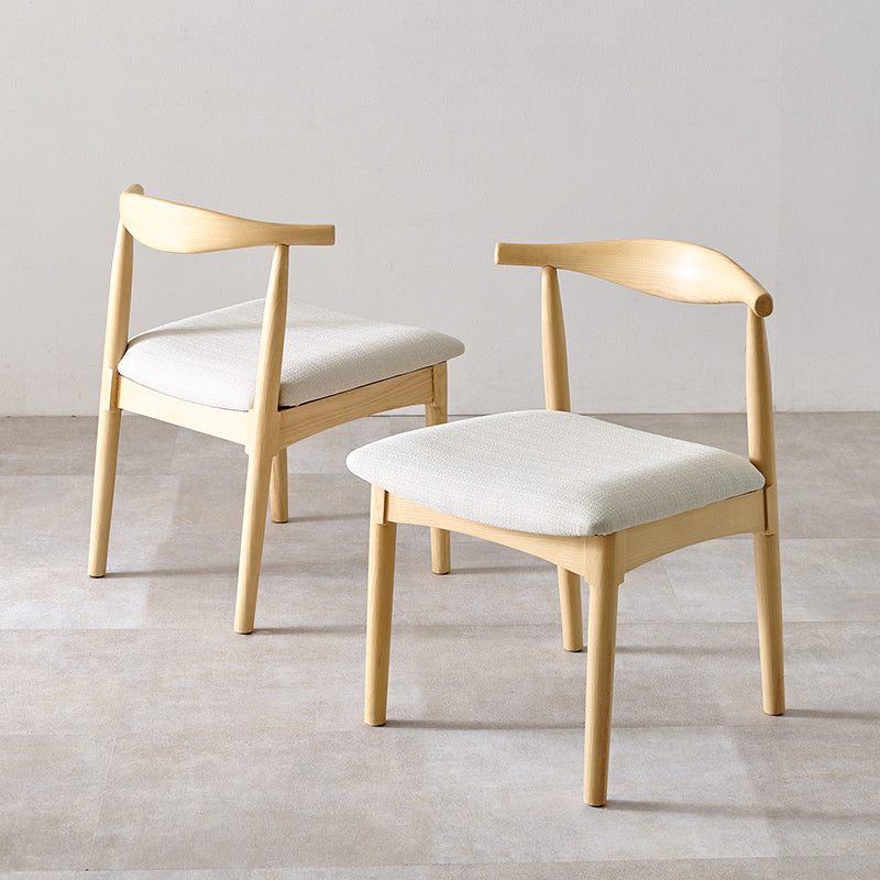 生地が選べるダイニングチェア 肘掛けなし 完成品 Calmo [1脚/2脚/4脚