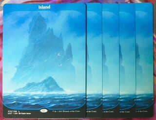 島 UST フルアートfoil 2枚セット アンステーブル 島 UST フルアート