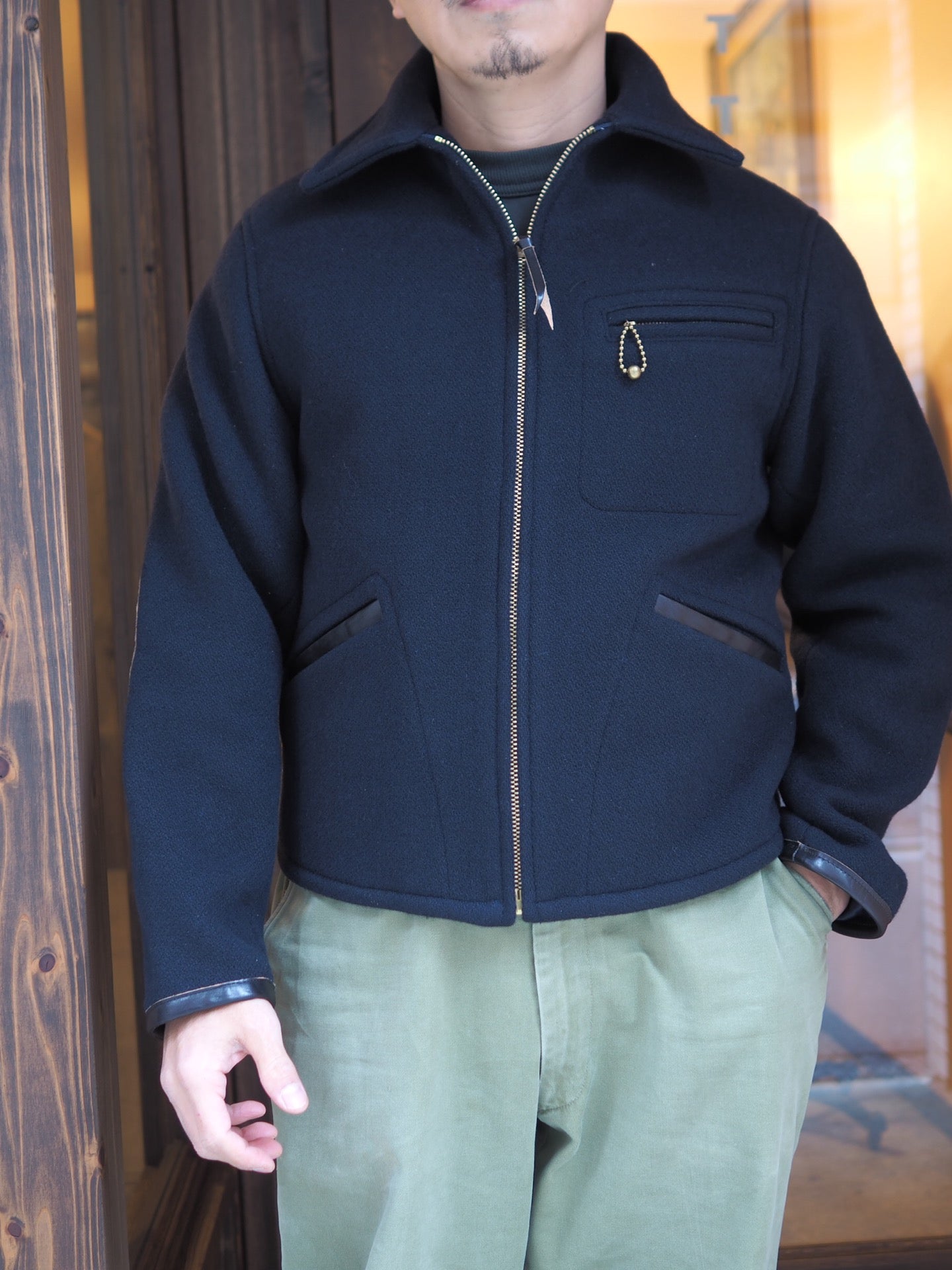 G&F Co. - MELTON COSSACK JACKET _ NAVY – BITTERS STORE
