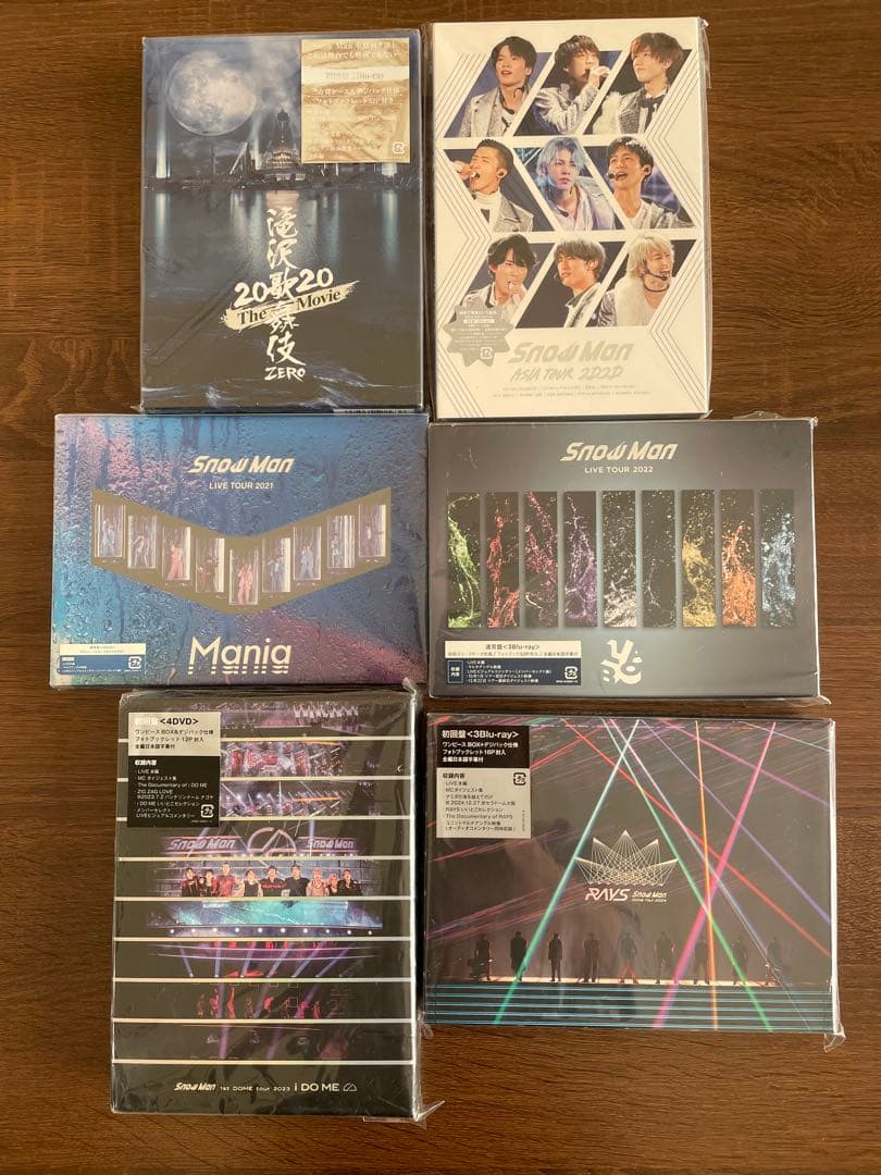  Man ライブ DVD/Blu-Ray 6枚セット まとめ売り SnowManのライブBDまとめ売り見つけた…俺まだi DO ME行けてないのに