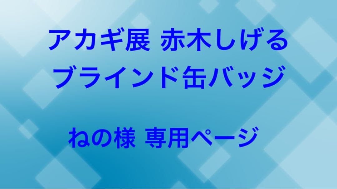 アカギ展 赤木しげる ブラインド缶バッジ アカギ・天